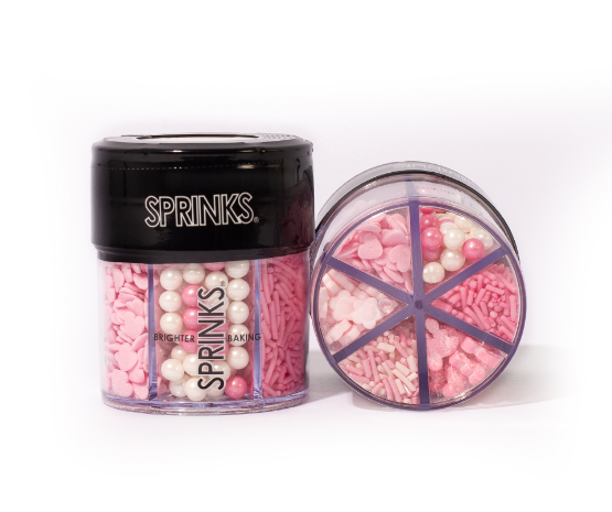Pink Charm 6 Cell Sprinkles - Sprinks 85g