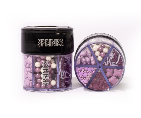 Purple Mystic Charm 6 Cell Sprinkles - Sprinks 85g