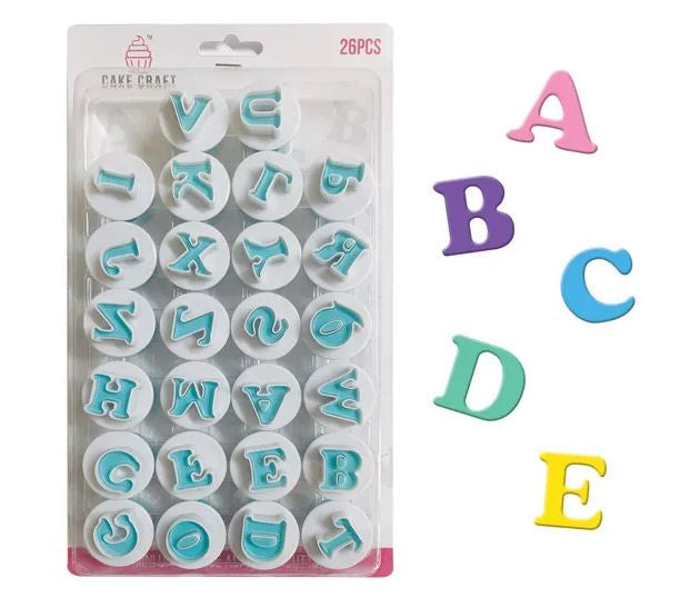 Cake Craft Mini Uppercase Alphabet Cutters