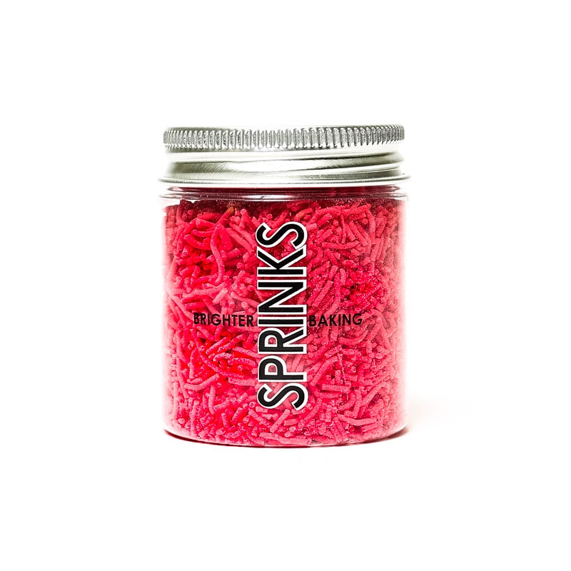 Jimmies Red 1mm Sprinkles - Sprinks 60g