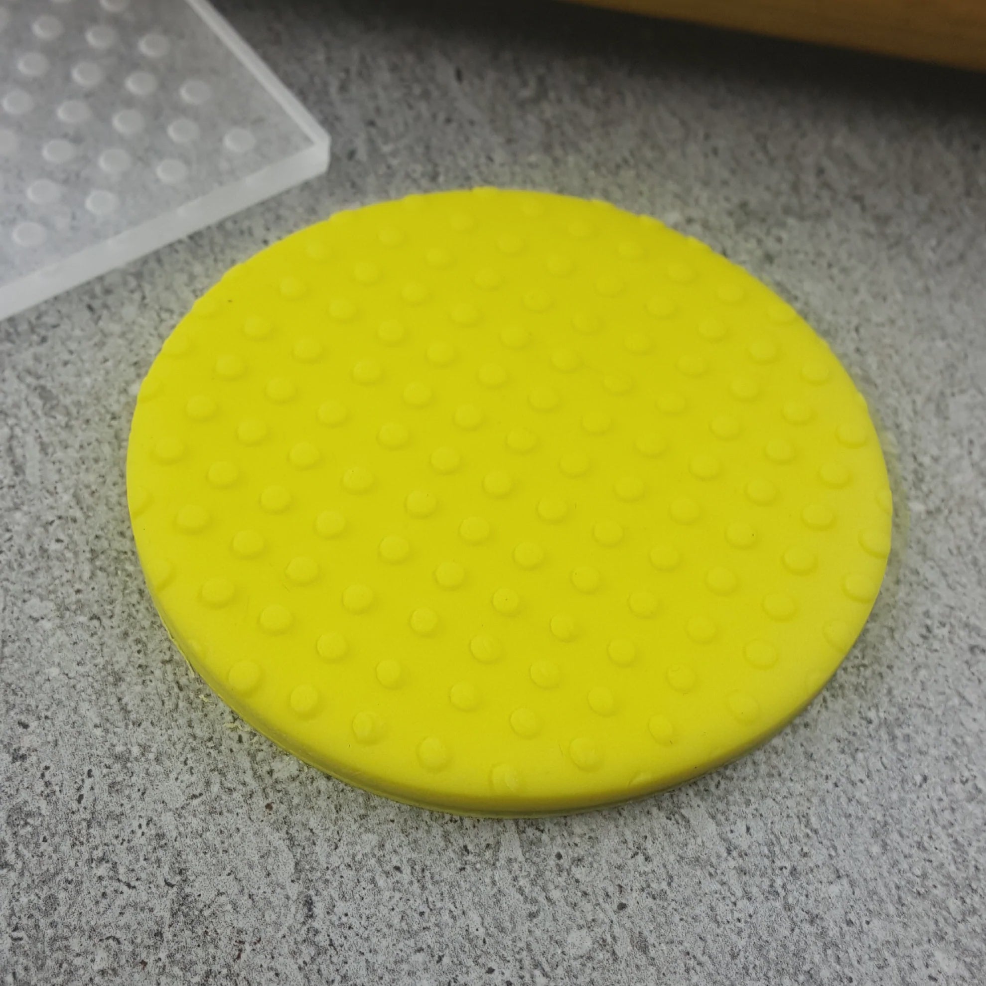 Custom Cookie Cutter Dots Pattern Plate