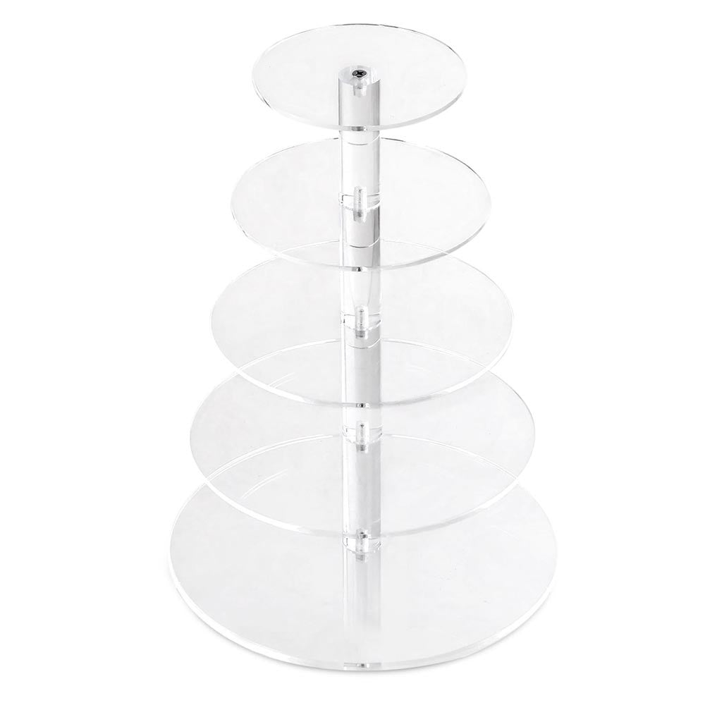 HIRE - Acrylic Cup Cake Stand 5 Tier (Adjustable)