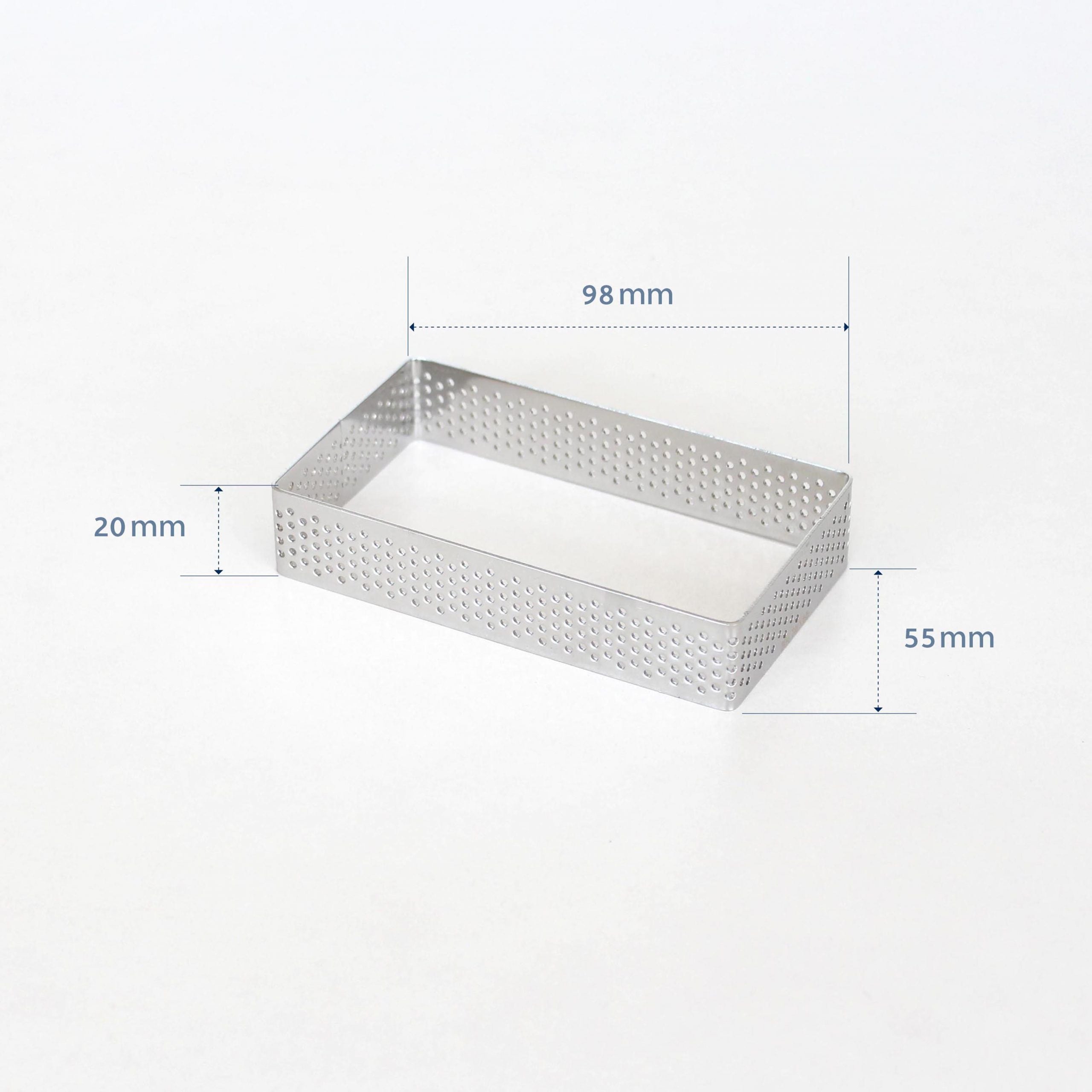 LOYAL 98mm x 55mm x 20mm Perforated Rectangle Ring