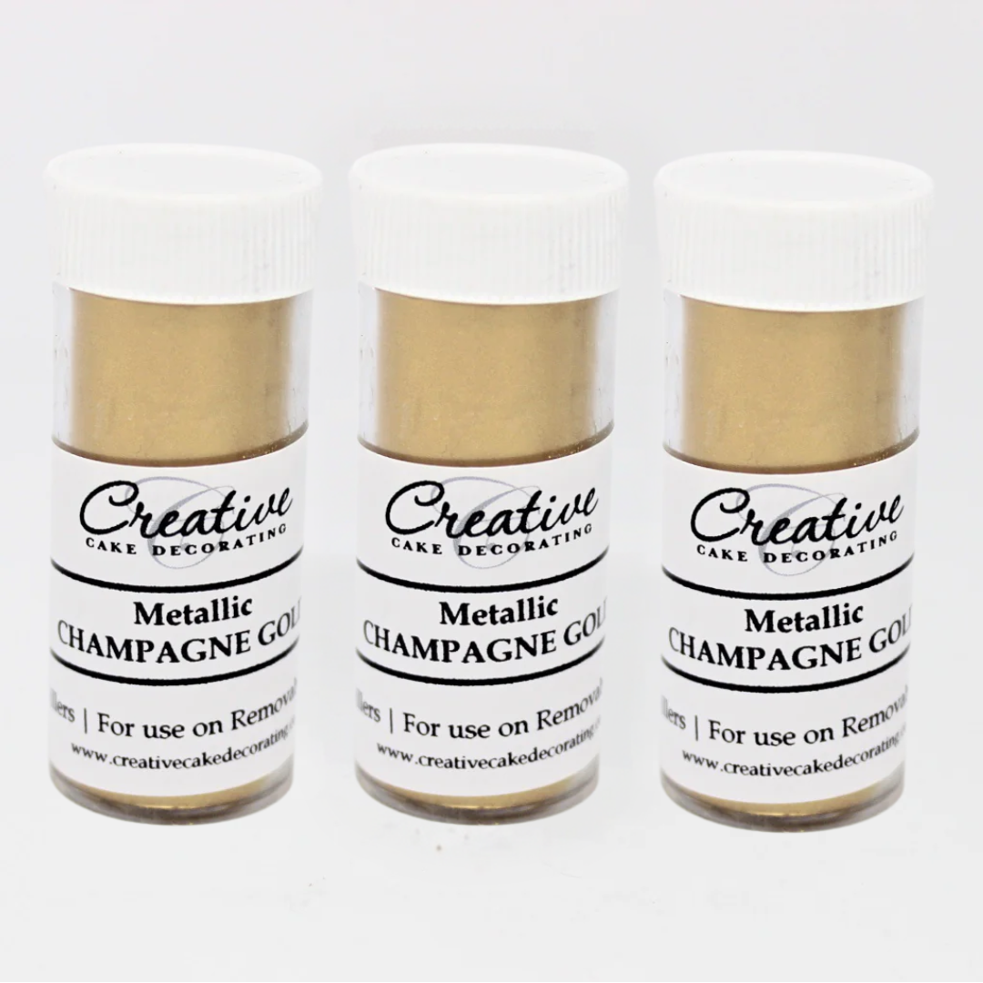 Creative Cake Decorating Dust - Metallic Lustre Champagne Gold 4g