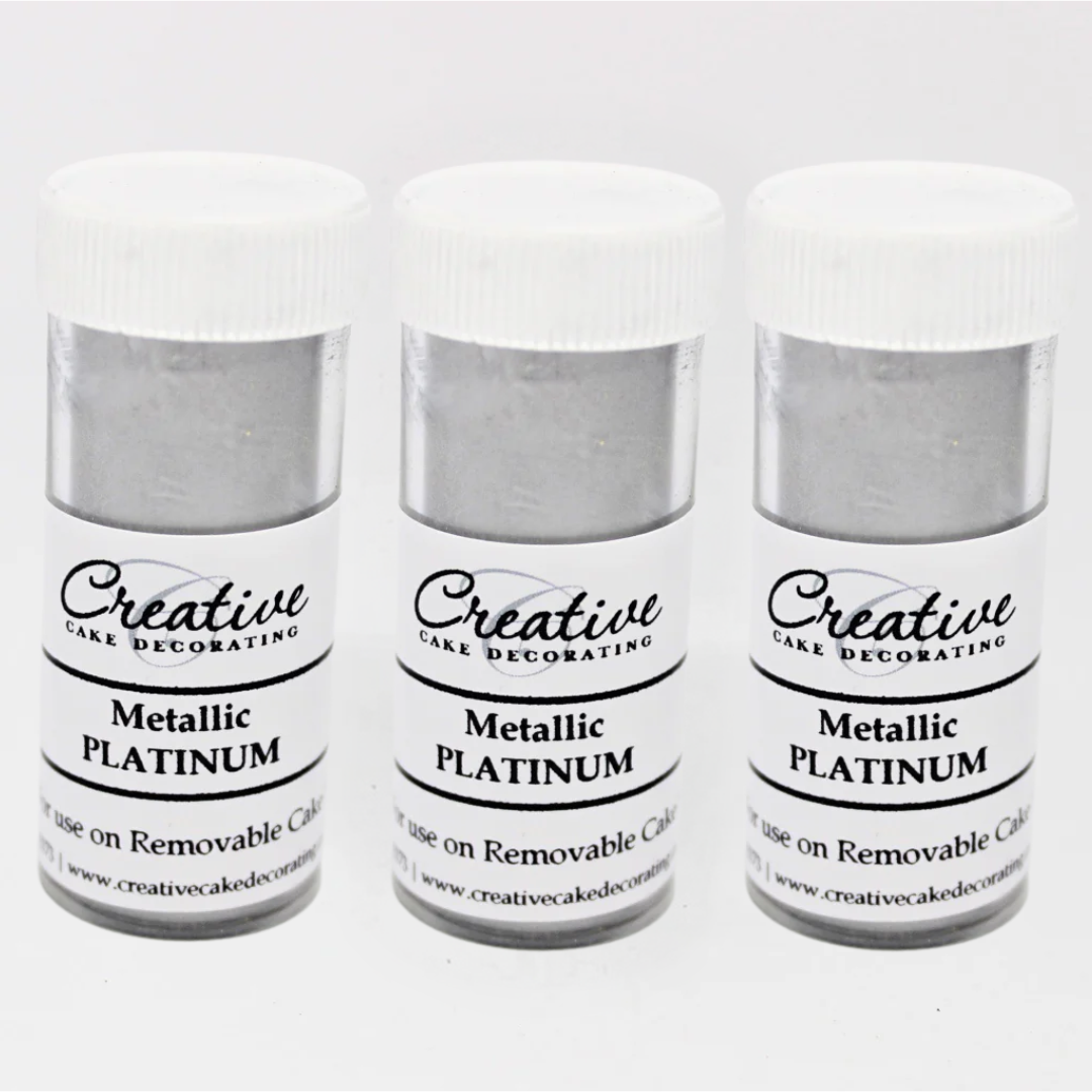 Creative Cake Decorating  Dust - Metallic Lustre Platinum Silver 4g