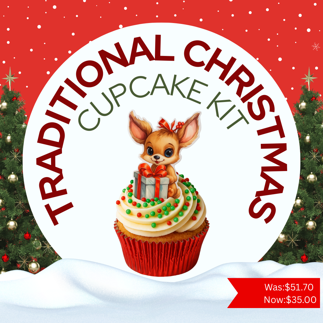Traditional Christmas Cupcake Kit