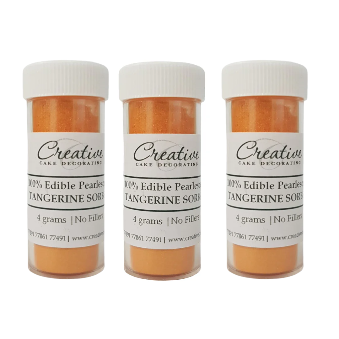 Creative Cake Decorating Dust - Pearl Lustre Tangerine Sorbet 4g