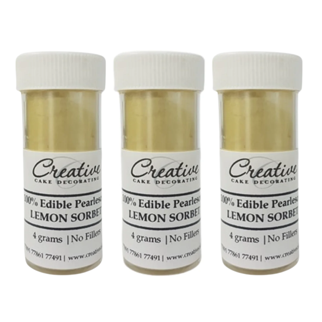 Creative Cake Decorating Dust - Pearl Lustre Lemon Sorbet 4g