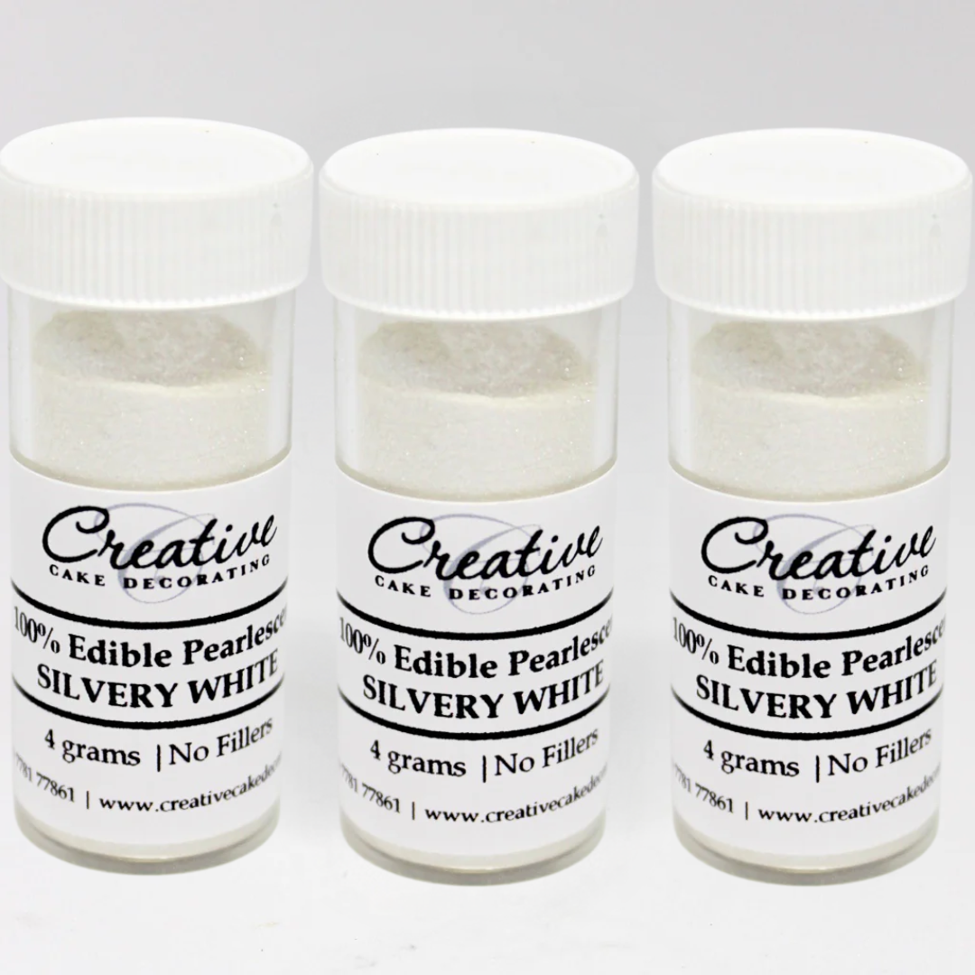 Creative Cake Decorating Dust - Pearl Lustre Silvery White 4g