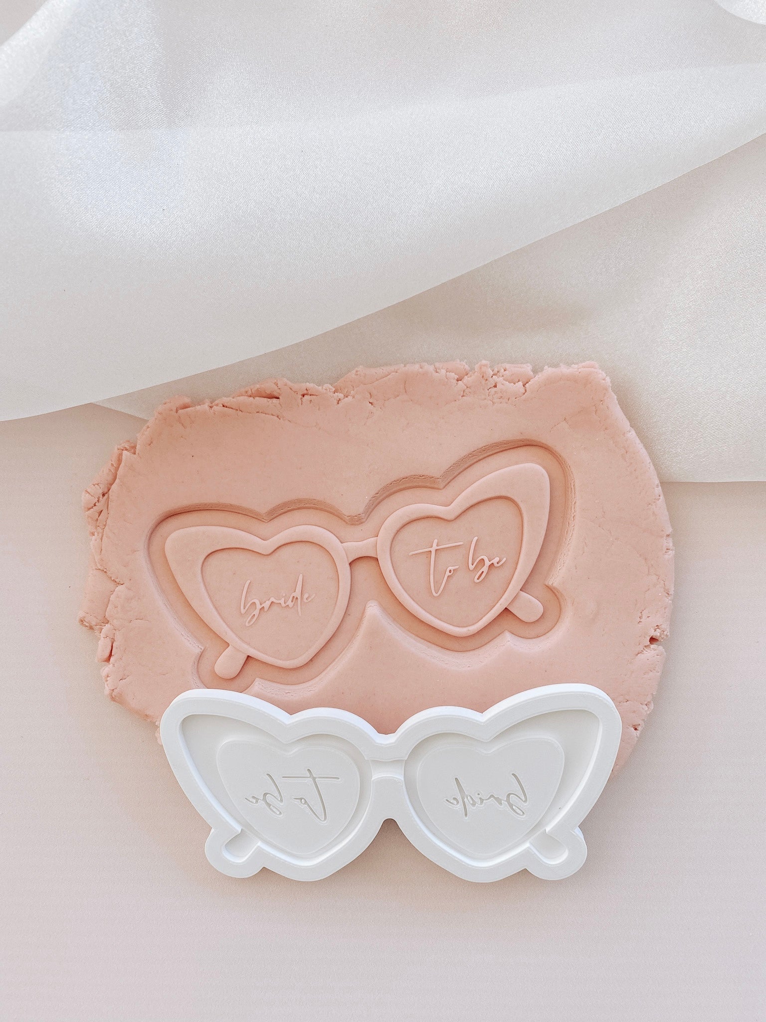 Boss Embossers - Bride to be Heart Shaped Glasses Debosser and Cutter