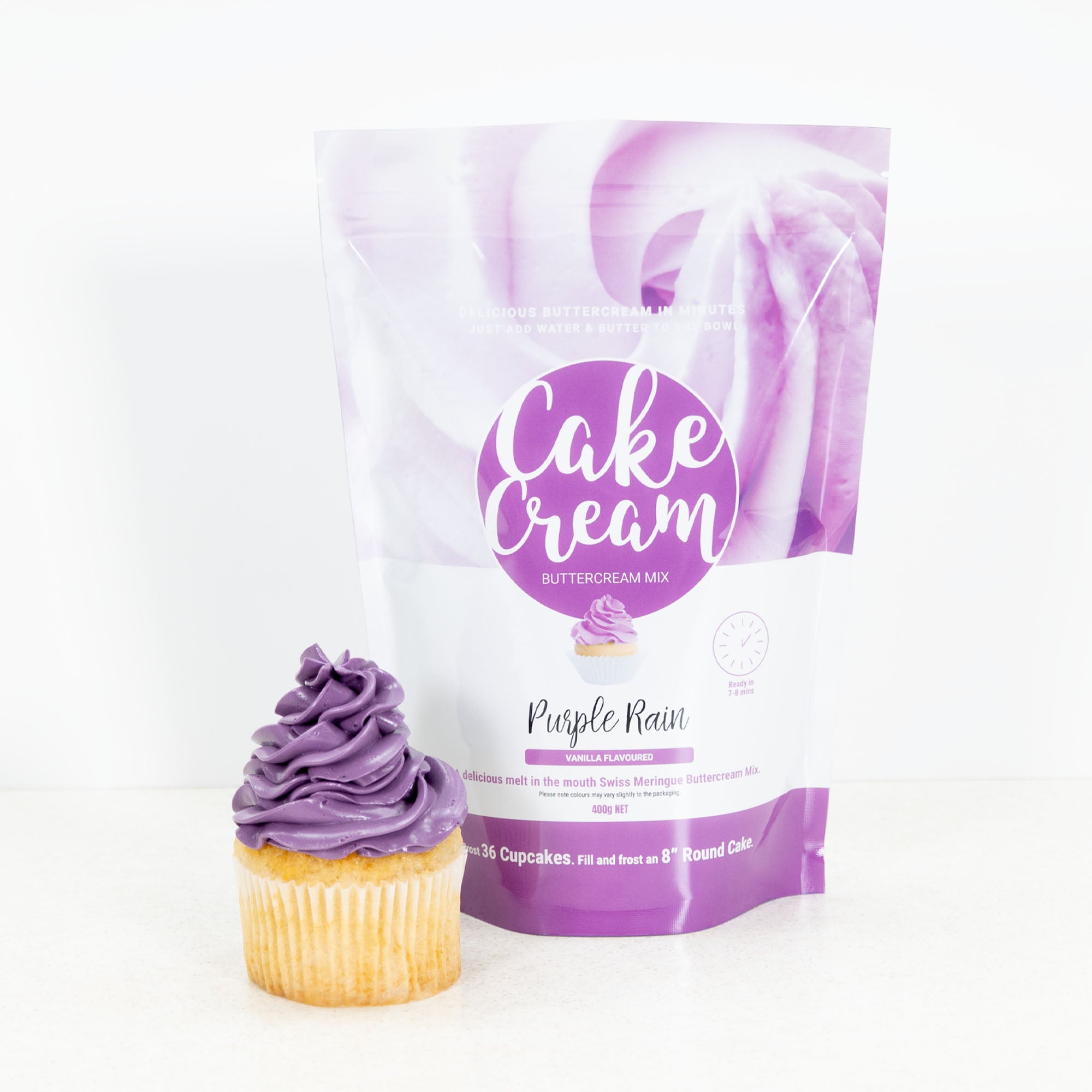 Cake Cream Swiss Meringue Buttercream - Purple Rain 400g