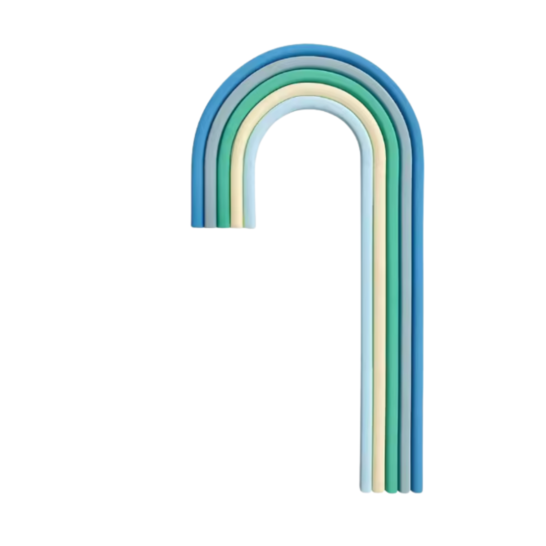 Rainbow Cake Topper - Blue