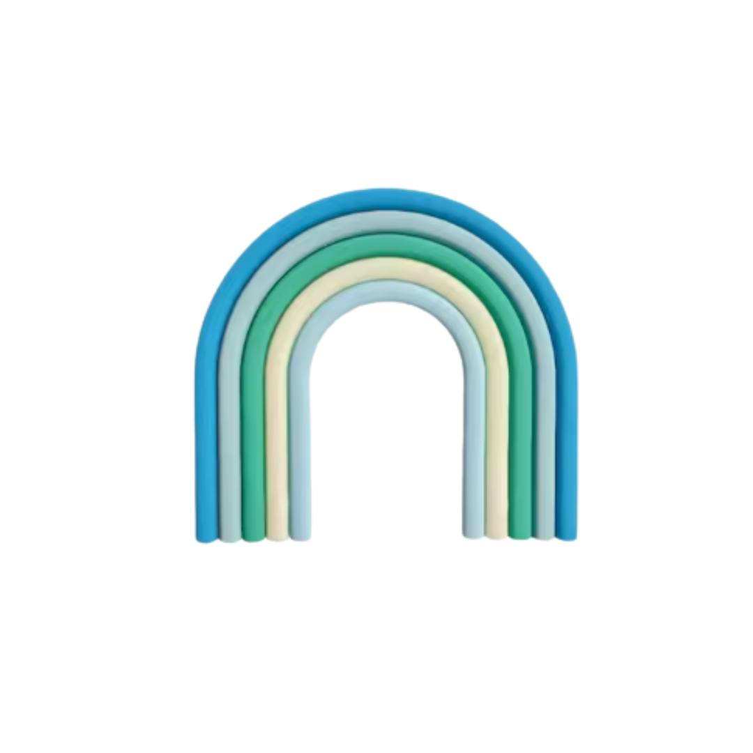 Rainbow Cake Topper - Small Blue