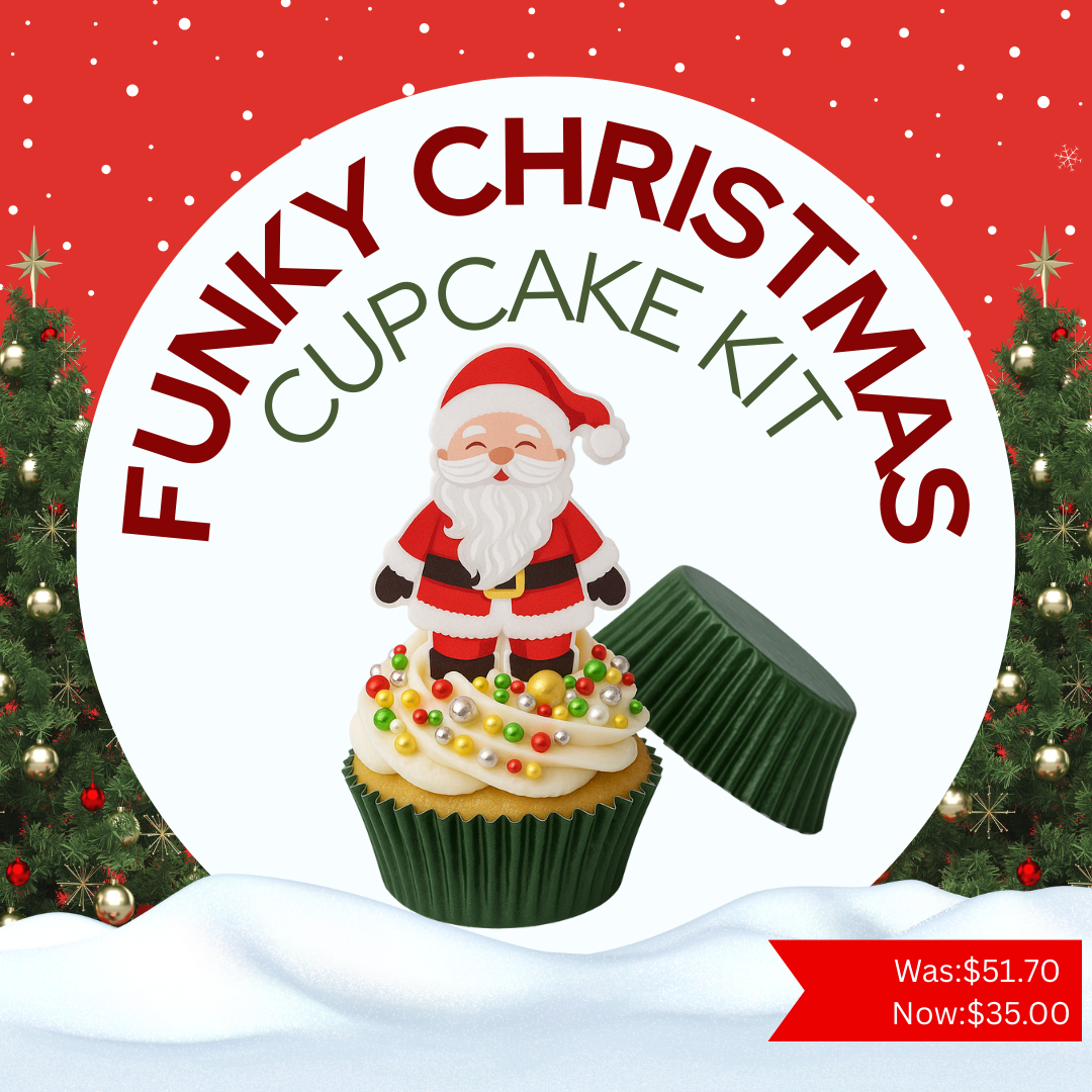Funky Christmas Cupcake Kit