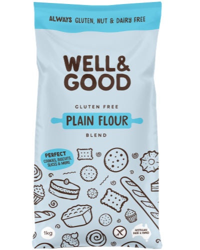 Well & Good Gluten Free Premium Plain Flour 1kg