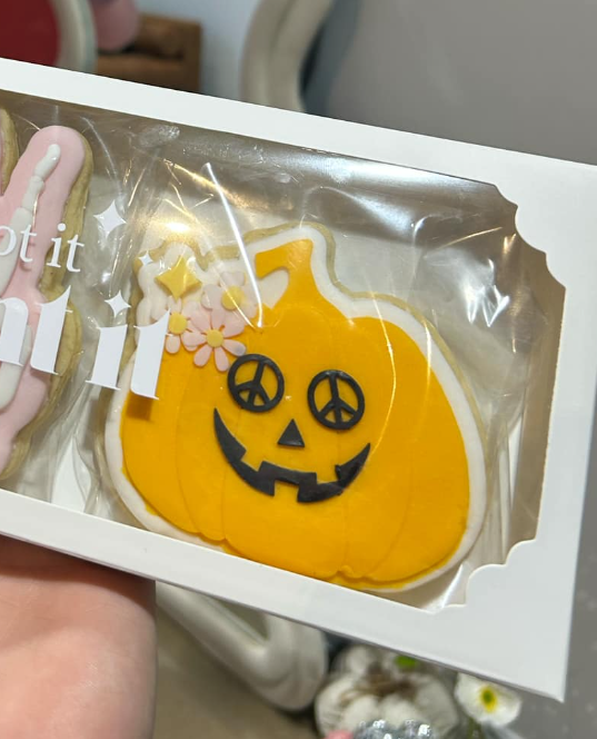 Boss Embossers - Groovy Jack O'Lantern with Peach Sign Glasses Debosser and Cutter