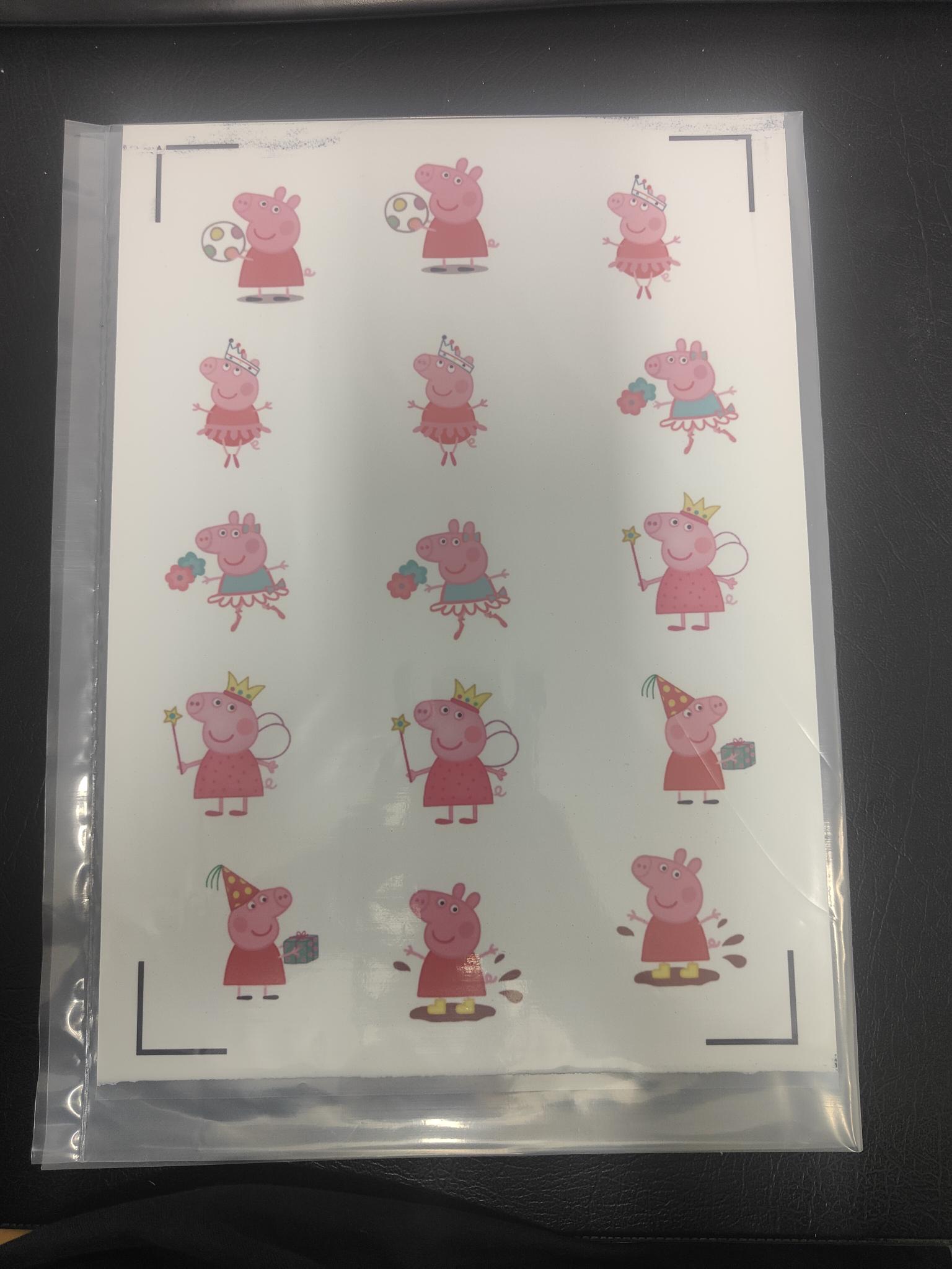 Printed Edible Icing Sheet - Various Designs - Misprinted/Slight Errors