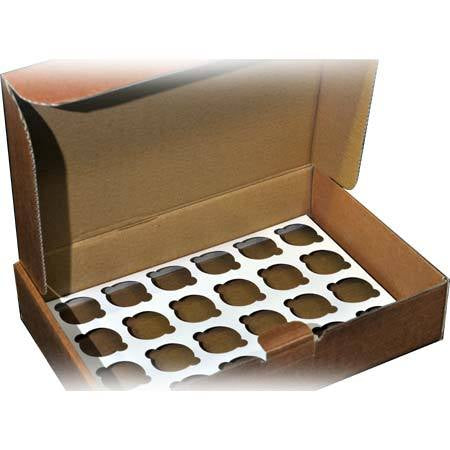 Cupcake Box - Transporter 24 (Brown) with insert