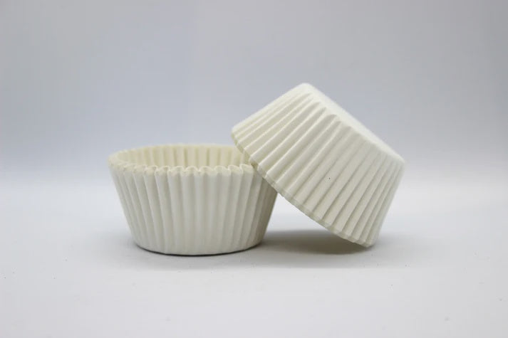 Cupcake Paper Cups White Paper 500 Pack - Mini 360 White