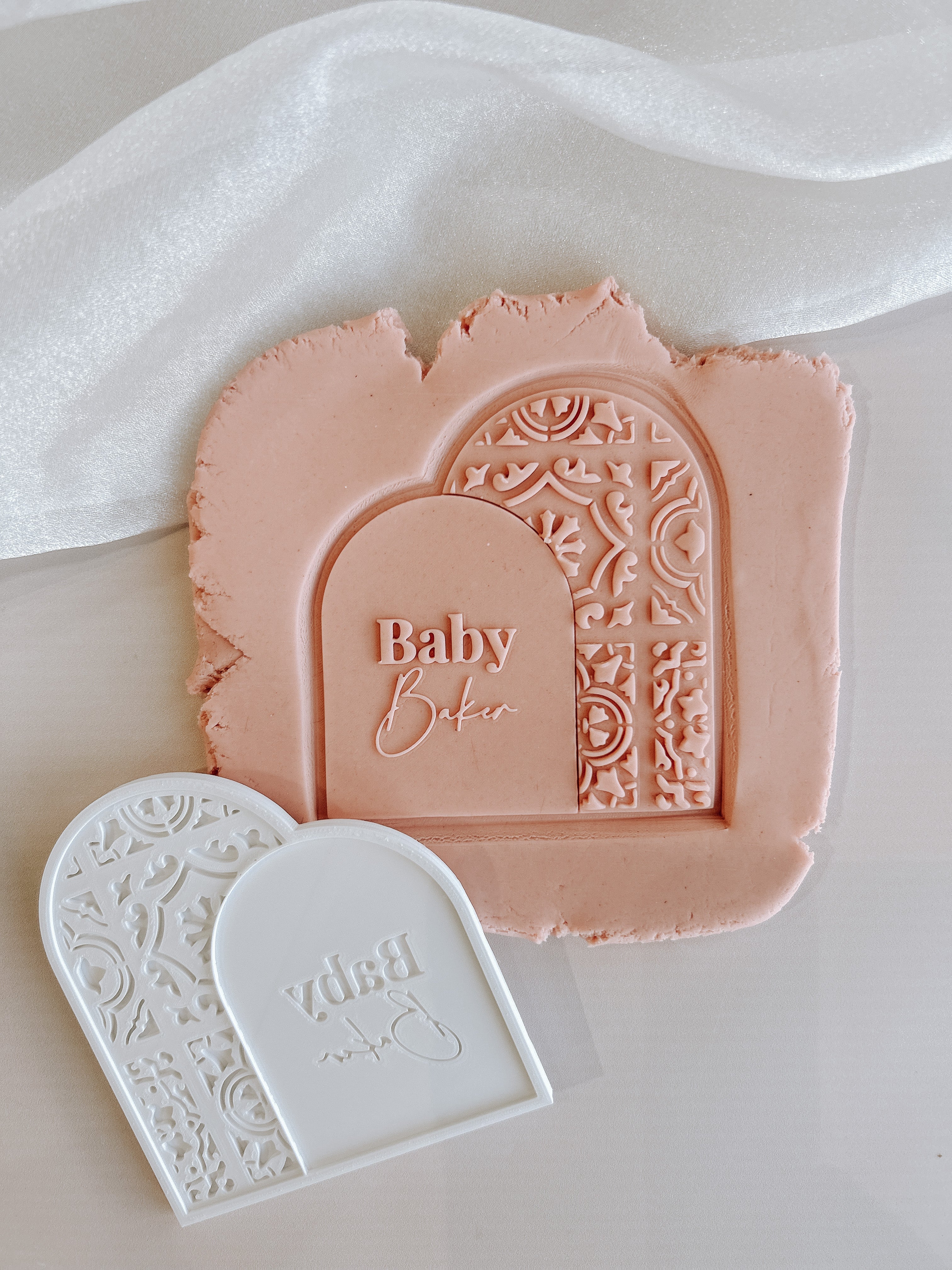 Boss Embossers - Personalised "Baby______" Amalfi Themed Arch