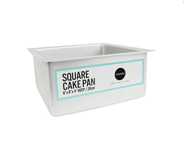 Mondo Pro Deep Cake Pan 8" Square - 4" Deep