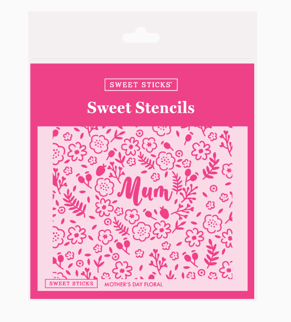 Mother's Day Floral  Stencil by Sweet Sticks