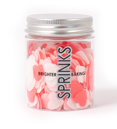 Small Hearts Valentine Wafer Decorations - Sprinks 9g