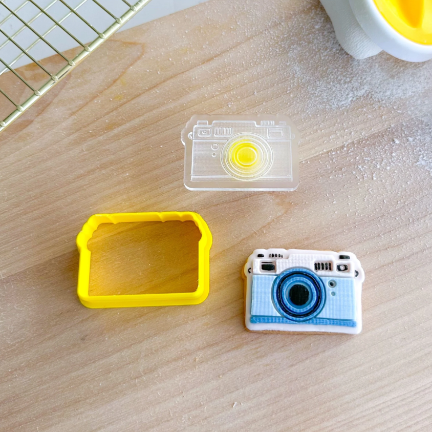 Custom Cookie Cutters Mini Camera Cutter and Debosser Set