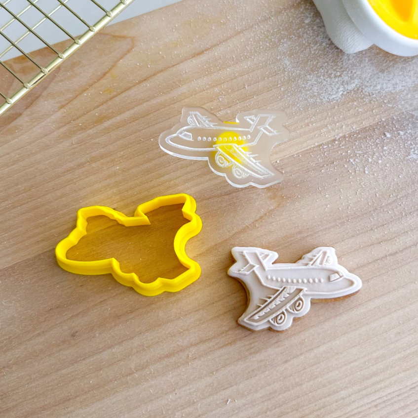 Custom Cookie Cutters Mini Plane Cutter and Debosser Set