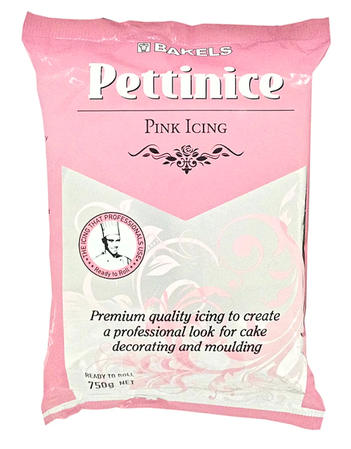 Bakels Pettinice Ready to Roll (RTR) Fondant Pink 750g (BEST BEFORE DATE 12/04/2024)
