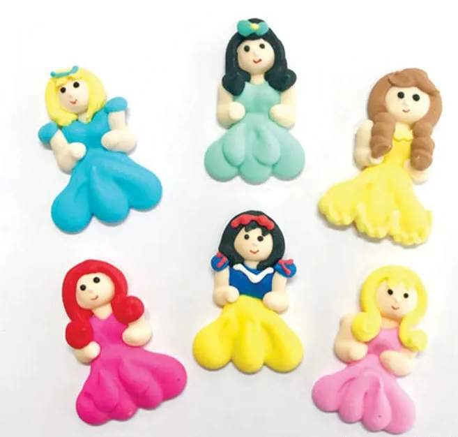 Princess Sugar Decorations Assorted 6 Pack