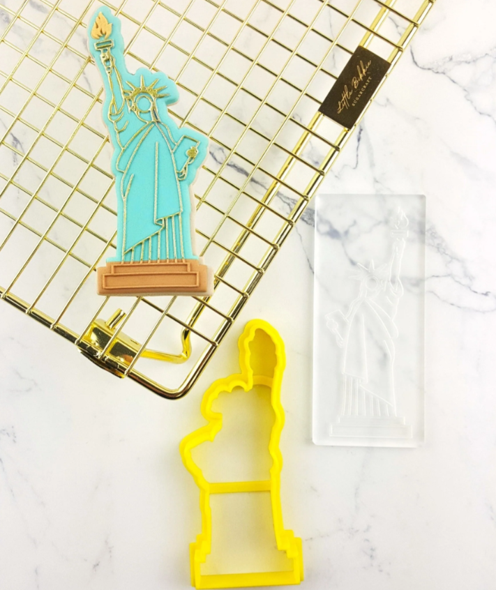 Custom Cookie Cutters Statue of Liberty Cutter and Debosser
