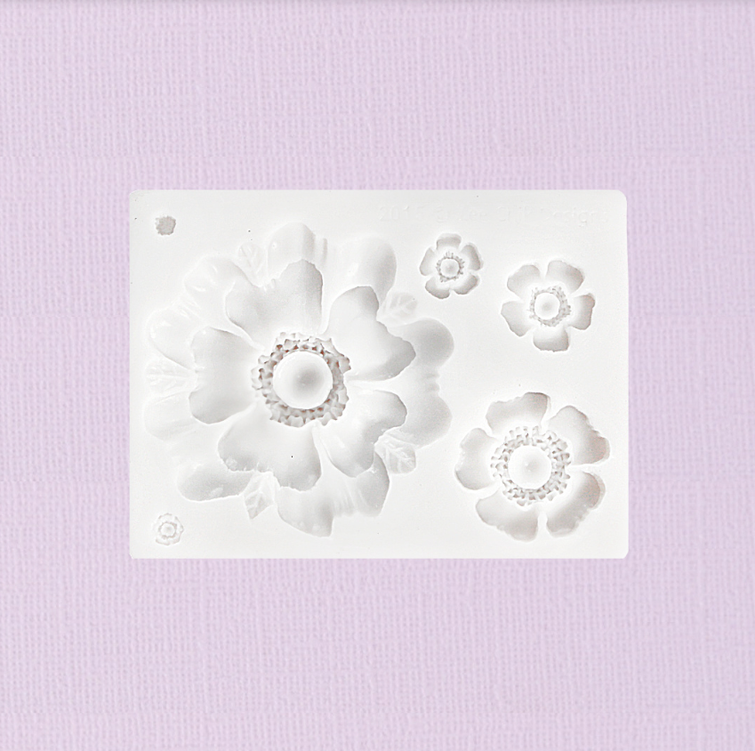 Caking it Up - Flowers Assorted 5 Silicone Mould