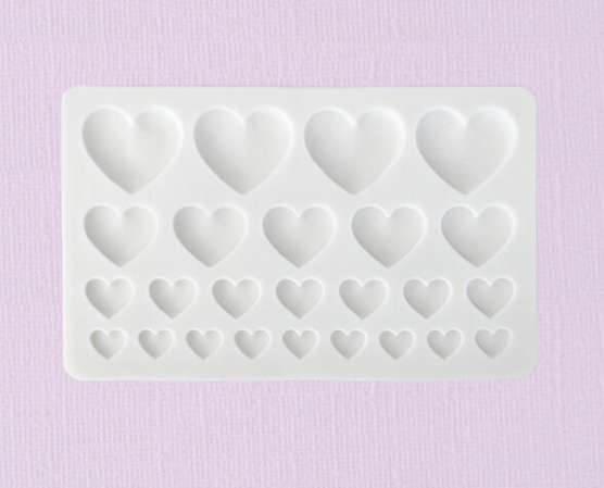 Caking it Up - Hearts Assorted 25pc Silicone Mould