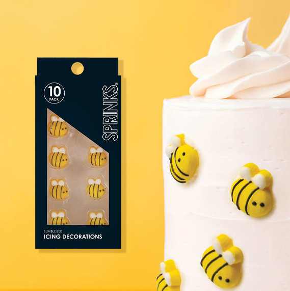 Sprinks Icing Decorations - Bumble Bee 10 Pieces