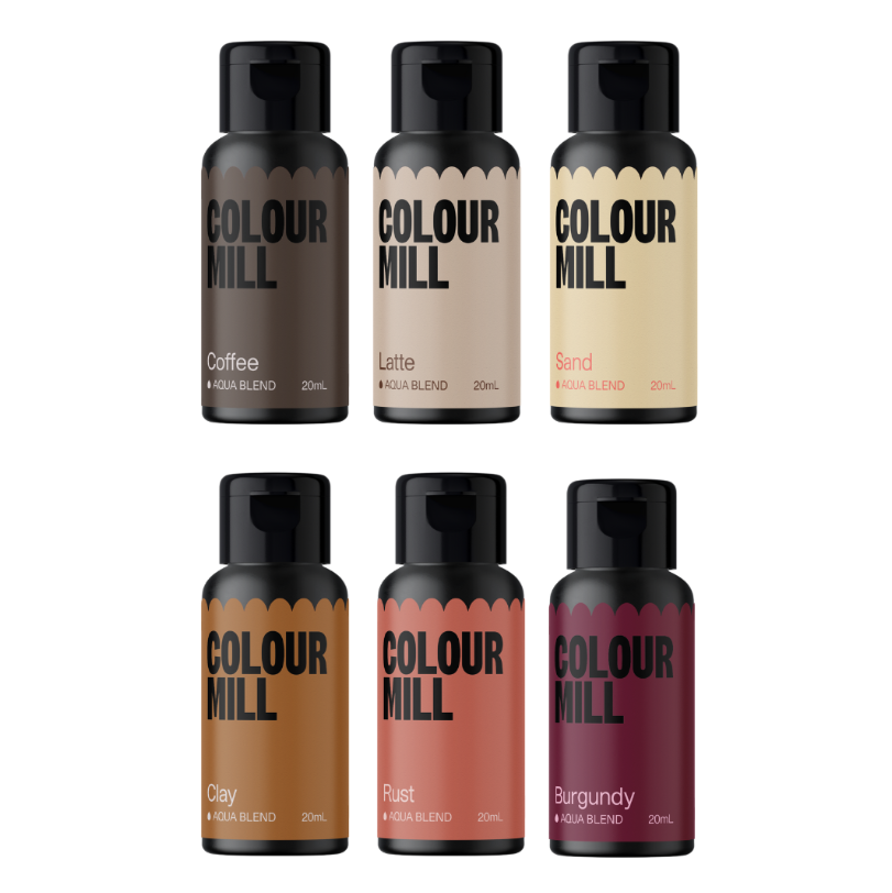 Colour Mill Aqua Based Colouring - 20ml 6 Pack - Outback