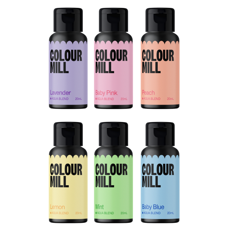 Colour Mill Aqua Based Colouring - 20ml 6 Pack - Pastel