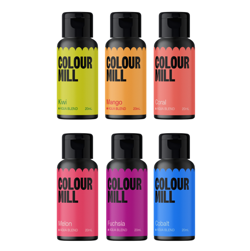 Colour Mill Aqua Based Colouring - 20ml 6 Pack - Tropical