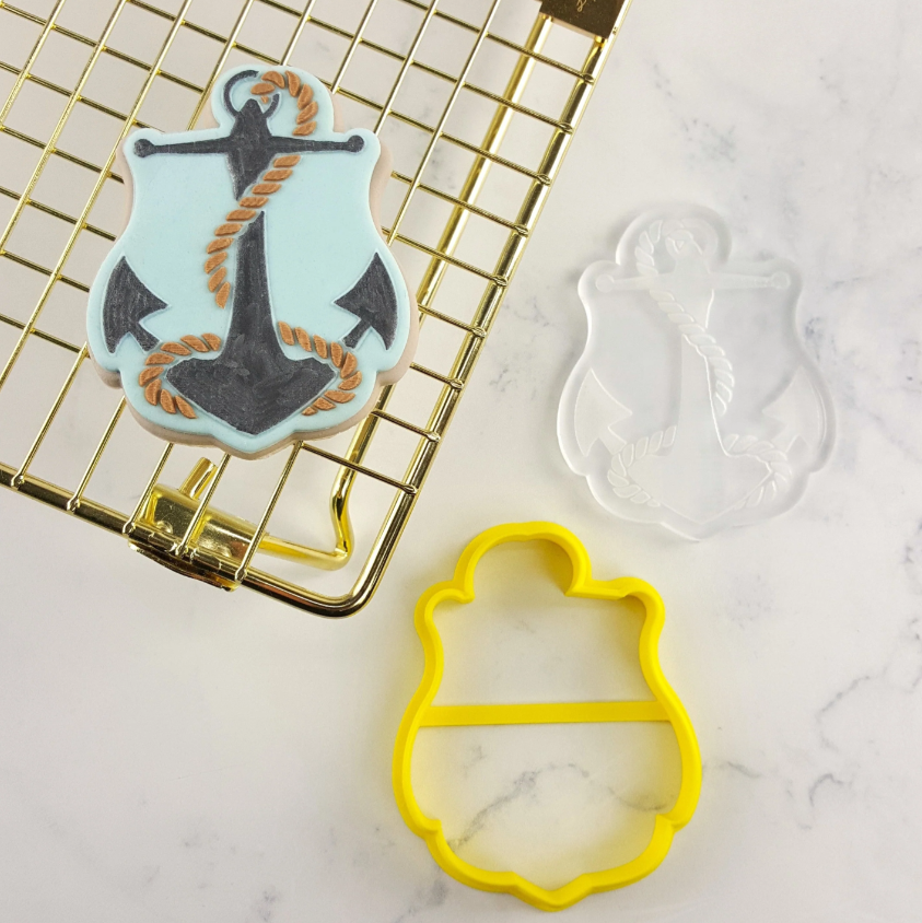 Custom Cookie Cutters Anchor Debosser & Cutter Set