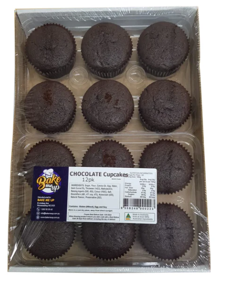 Bake Me Up Frozen Cupcakes Chocolate Pack of 12