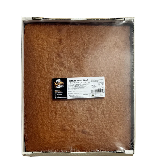 Bake Me Up Frozen Slab White Mud Cake 400mm x 300mm