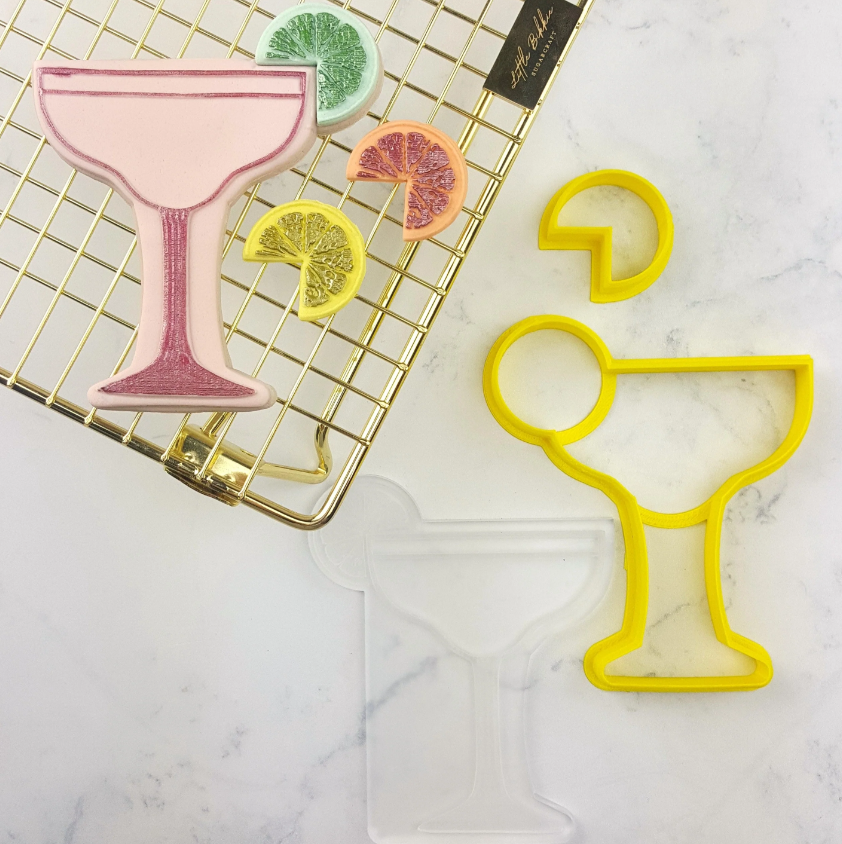 Custom Cookie Cutter Margarita Cocktail Glass Cutter & Debosser