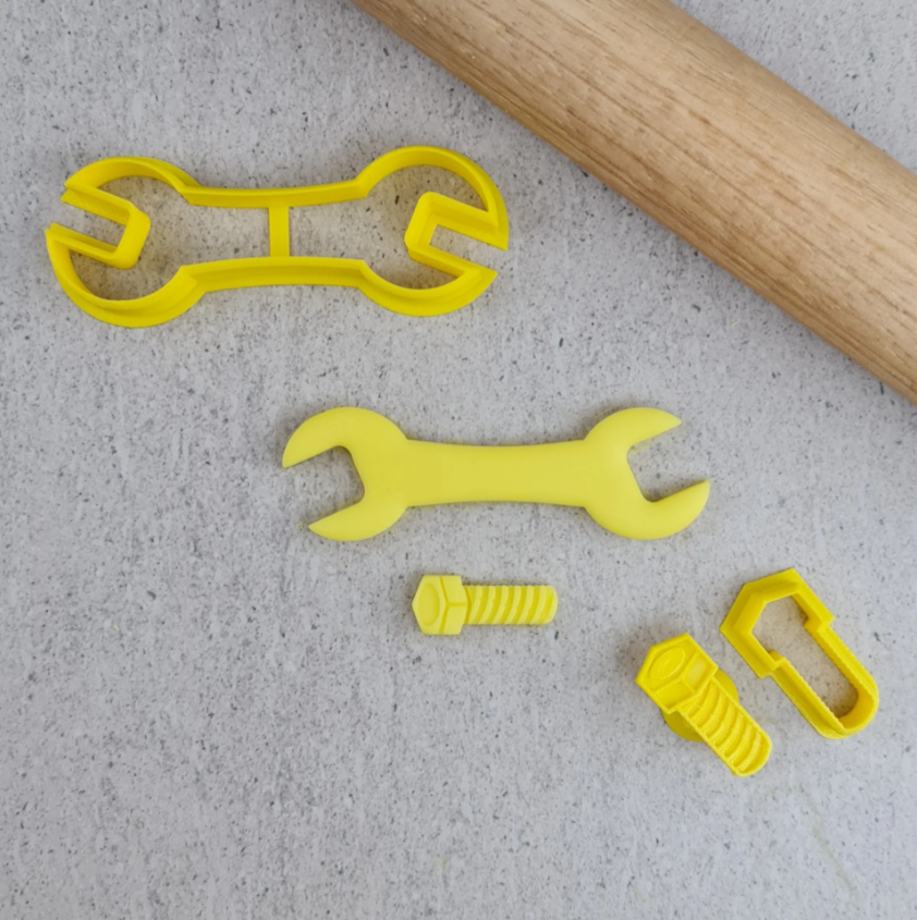 Custom Cookie Cutters Spanner & Bolt Cutter & Embosser Set