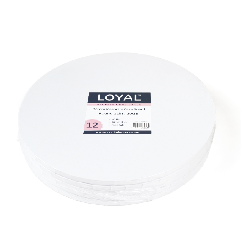 Loyal 12" 10mm Masonite Round White Board