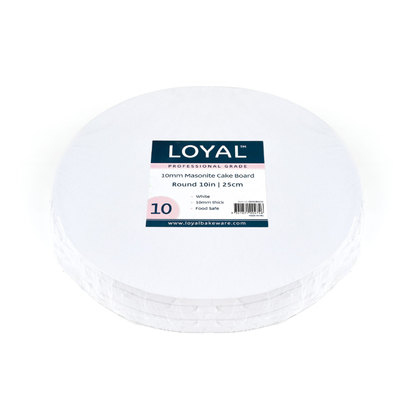 Loyal 10" 10mm Masonite Round White Board