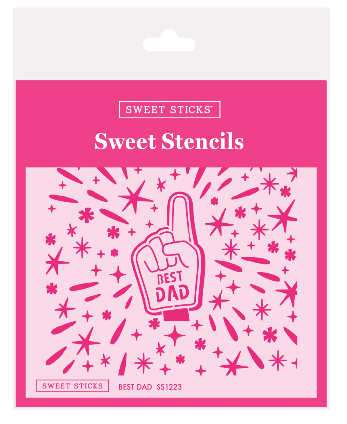 Best Dad Stencil by Sweet Sticks