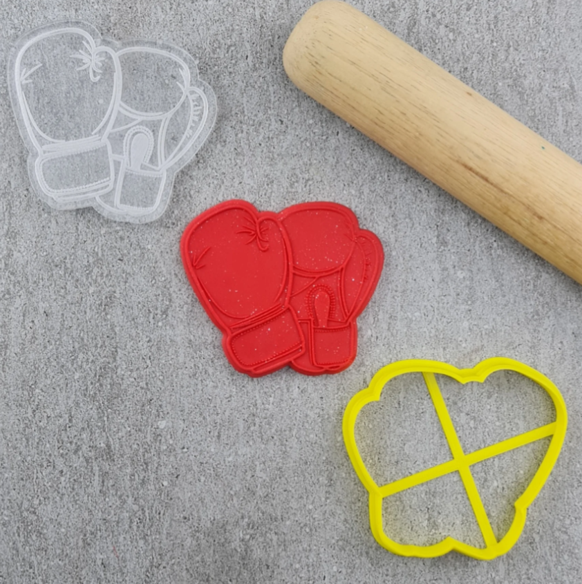 Custom Cookie Cutters Boxing Glove Cutter & Debosser