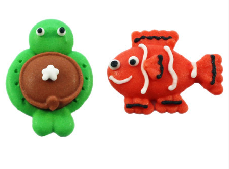 Edible Sugar Nemo Fish & Turtle Pack of 6