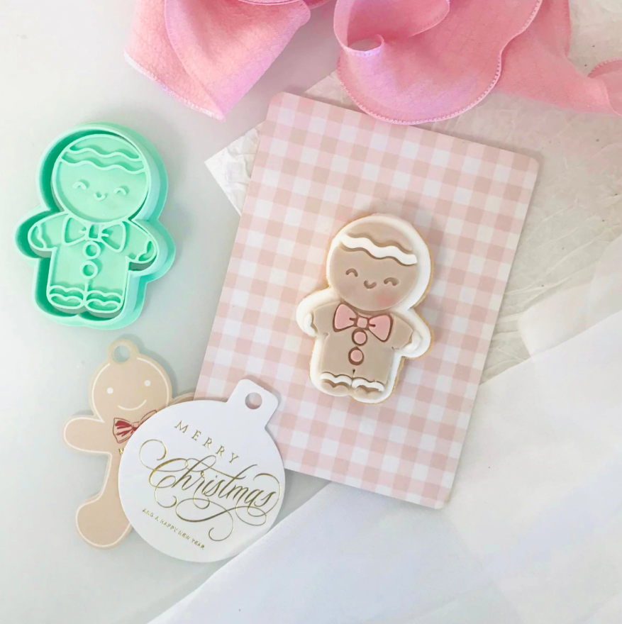 Bento Minis Cutter and Embosser Sets - Gingerbread Man (SweetP Cutters)