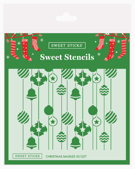 Christmas Baubles Stencil by Sweet Sticks